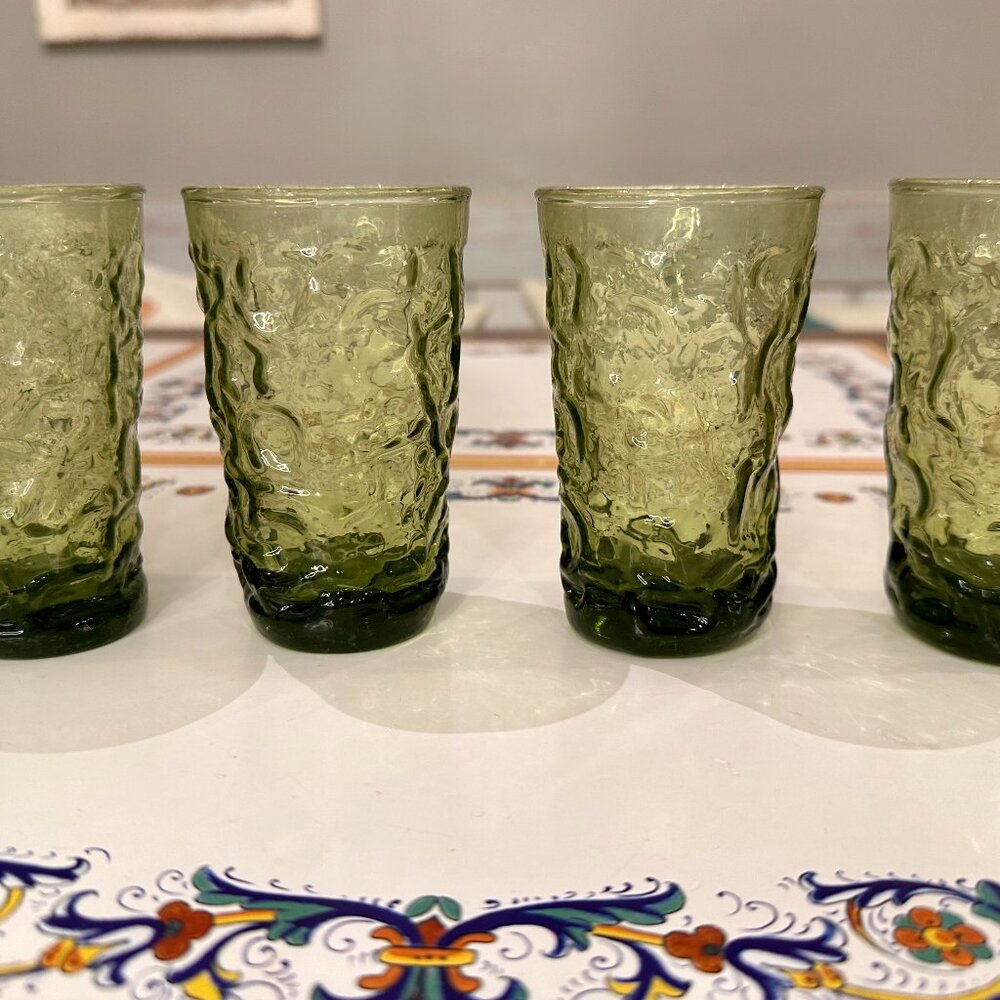 vintage Anchor Hocking Lido Milano juice glasses -set of 4